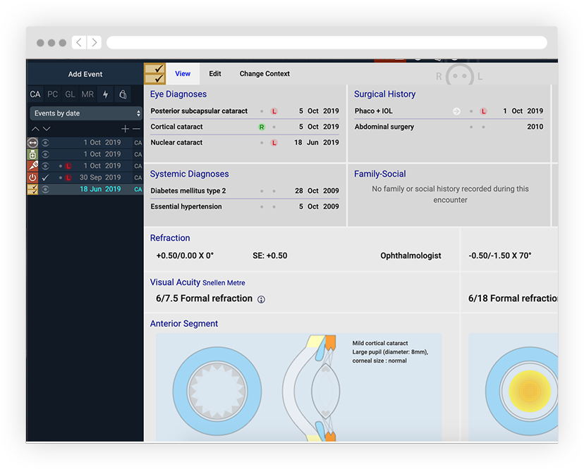 OpenEyes patient record